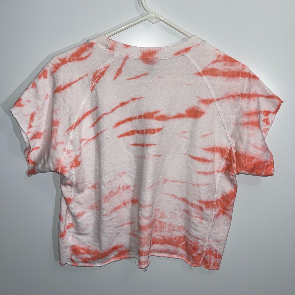Surf Style Salty Vibes Orange and White Marble Top Size S - Picture 2 of 5